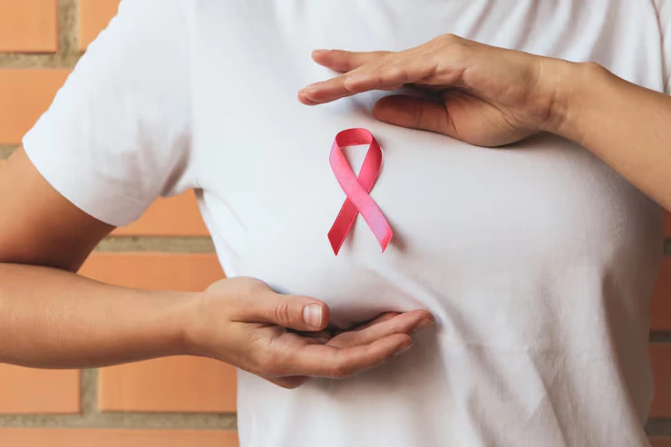 woman with pink awareness ribbon 185193 21724